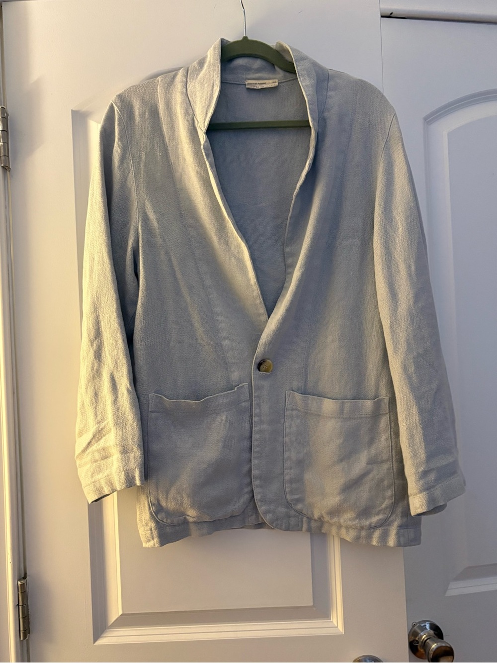 American Apparel Light Blue Relaxed Blazer